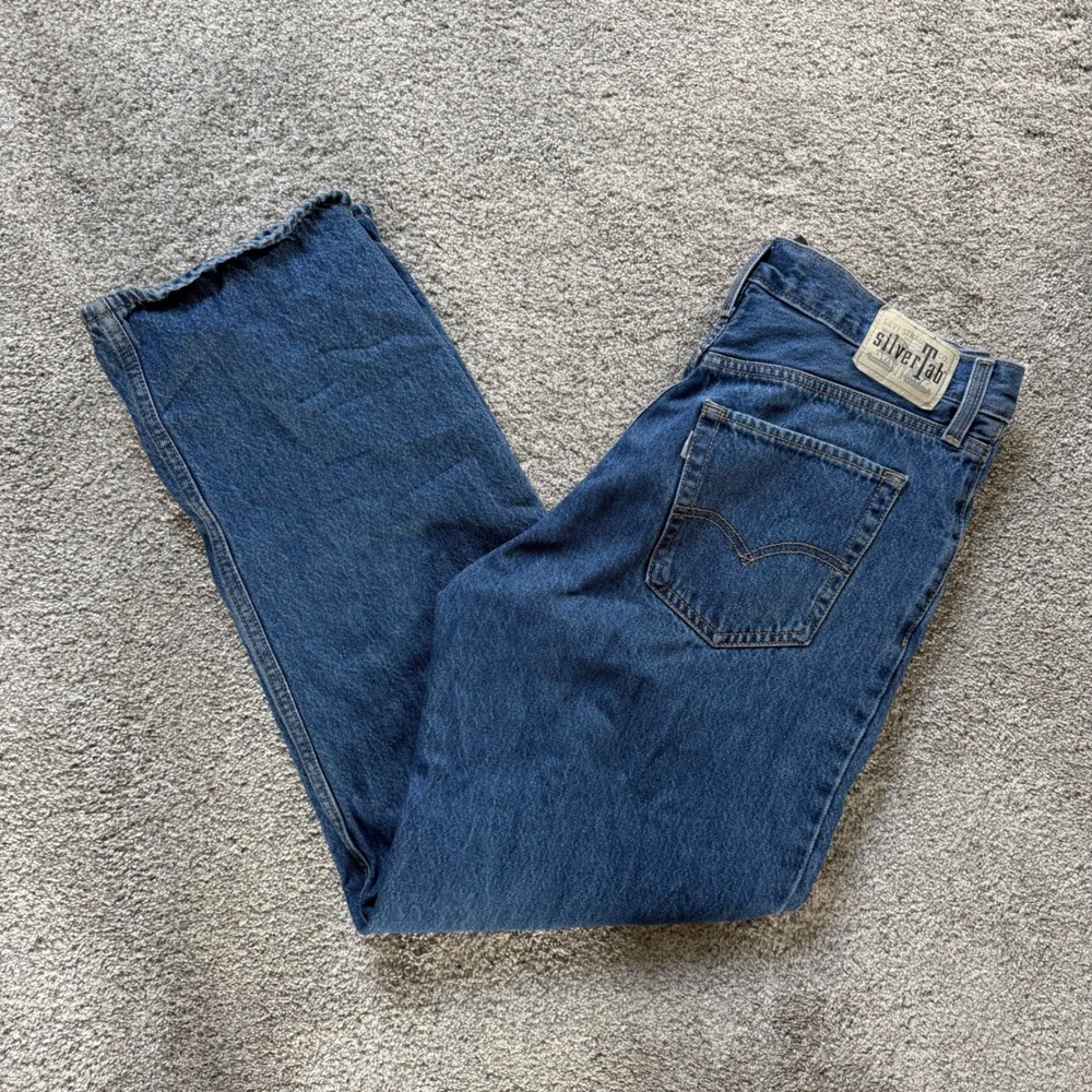 Levis SilverTab 94 Baggy Jeans Medium Wash Blue Denim 30x31 Skater Y2K Retro